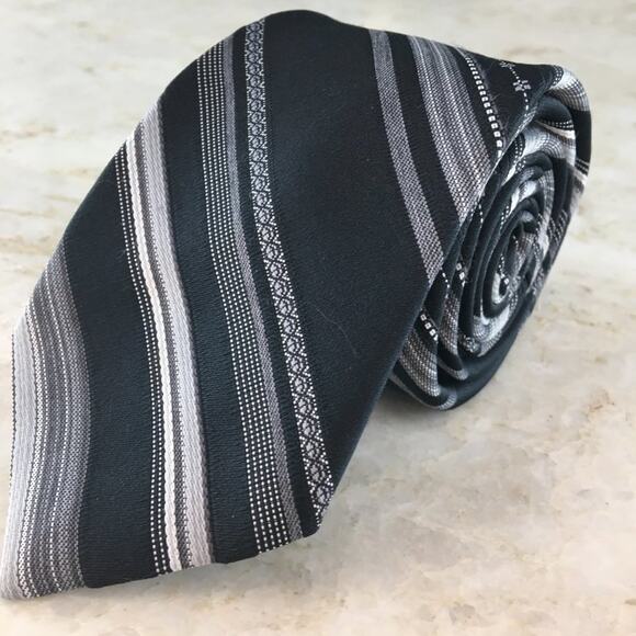 LILLY DACHE' SILK BLEND REGIMENT TIE - Picture 1 of 8